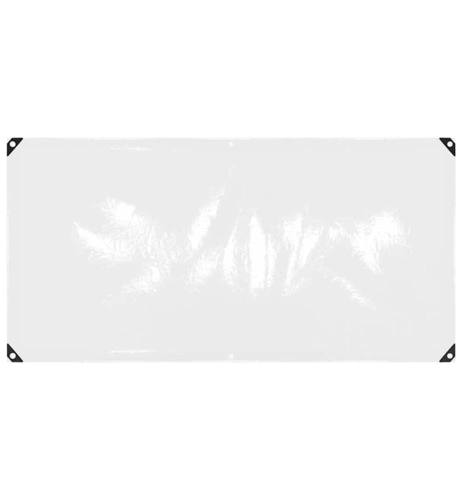 Transparente Plane mit Ösen 1x2 m PVC