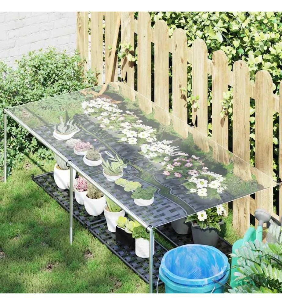 Transparente Plane mit Ösen 1x2 m PVC