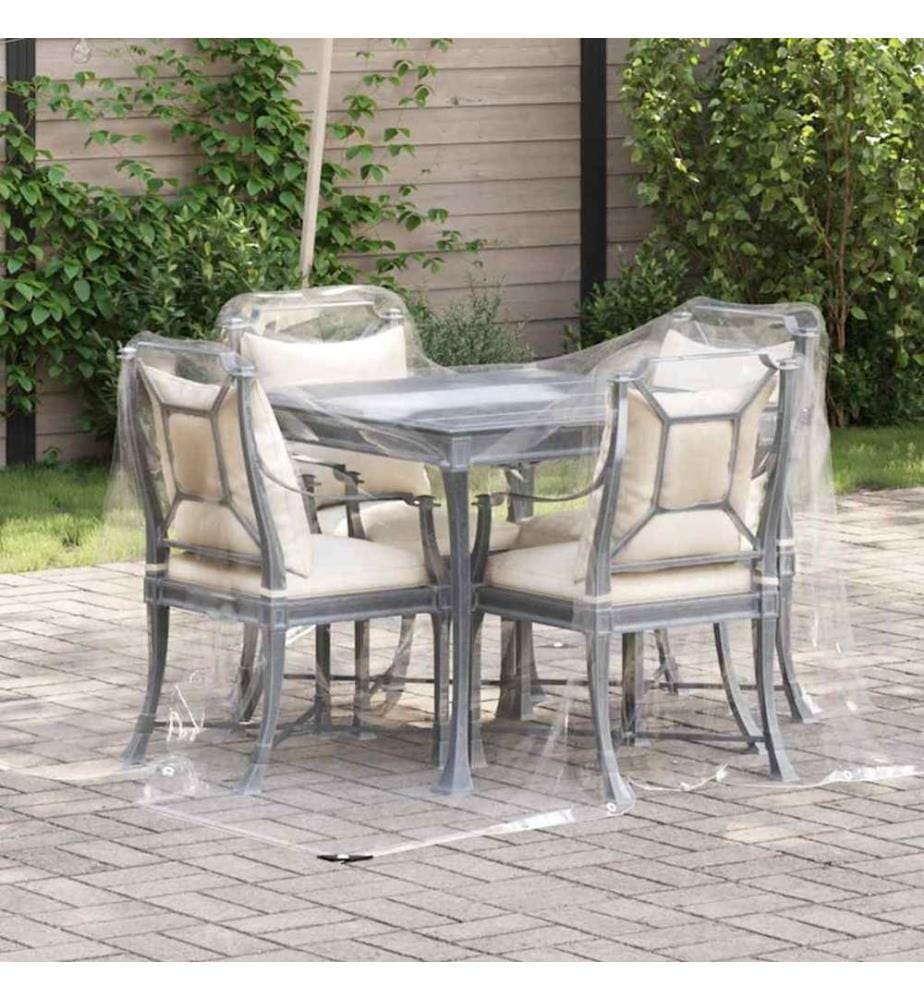 Bâche transparente avec oeillets 2 x 2 m PVC