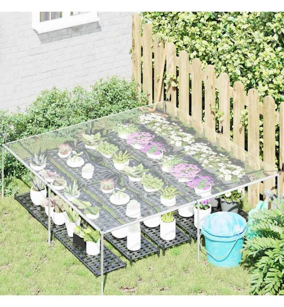 Bâche transparente avec oeillets 2 x 2 m PVC