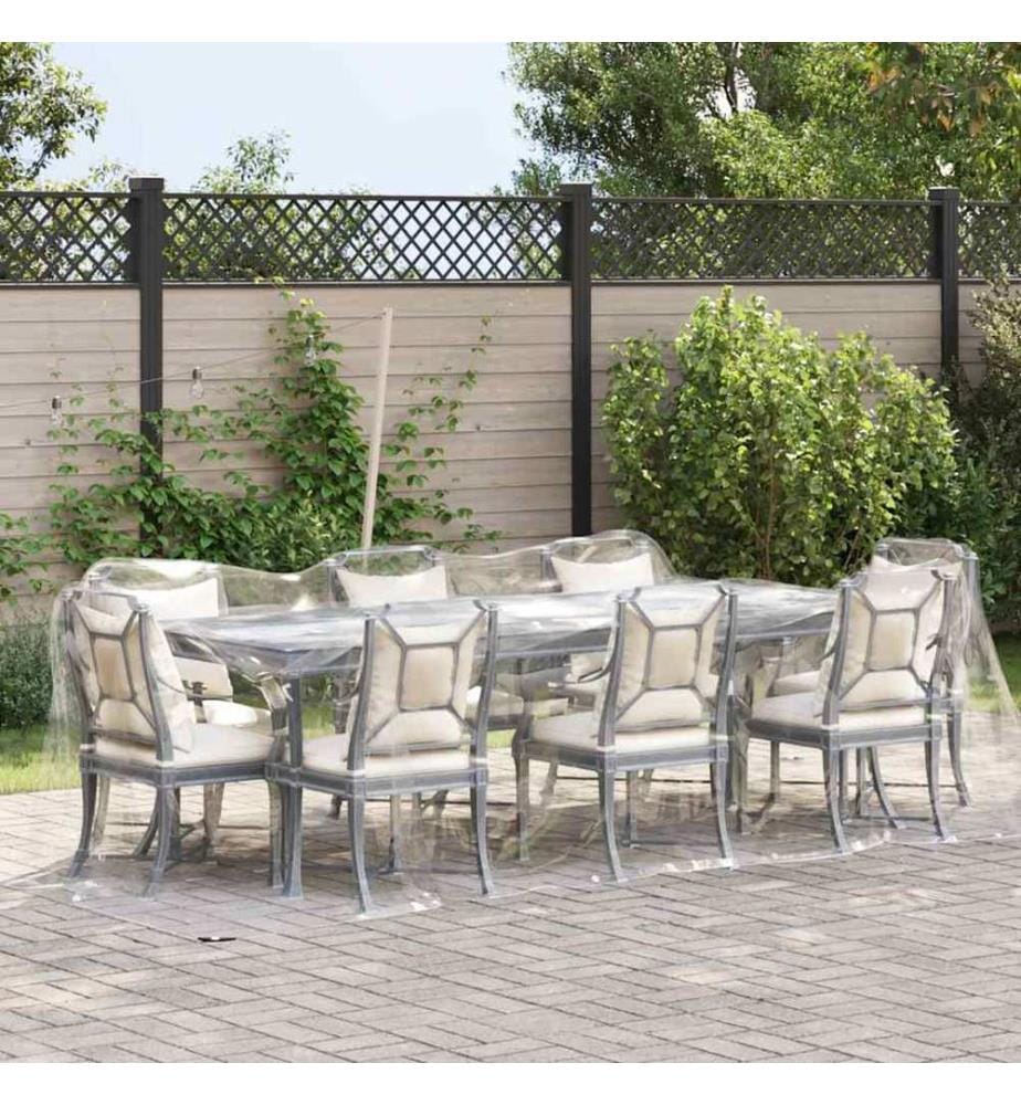 Bâche transparente avec oeillets 2x4 m PVC