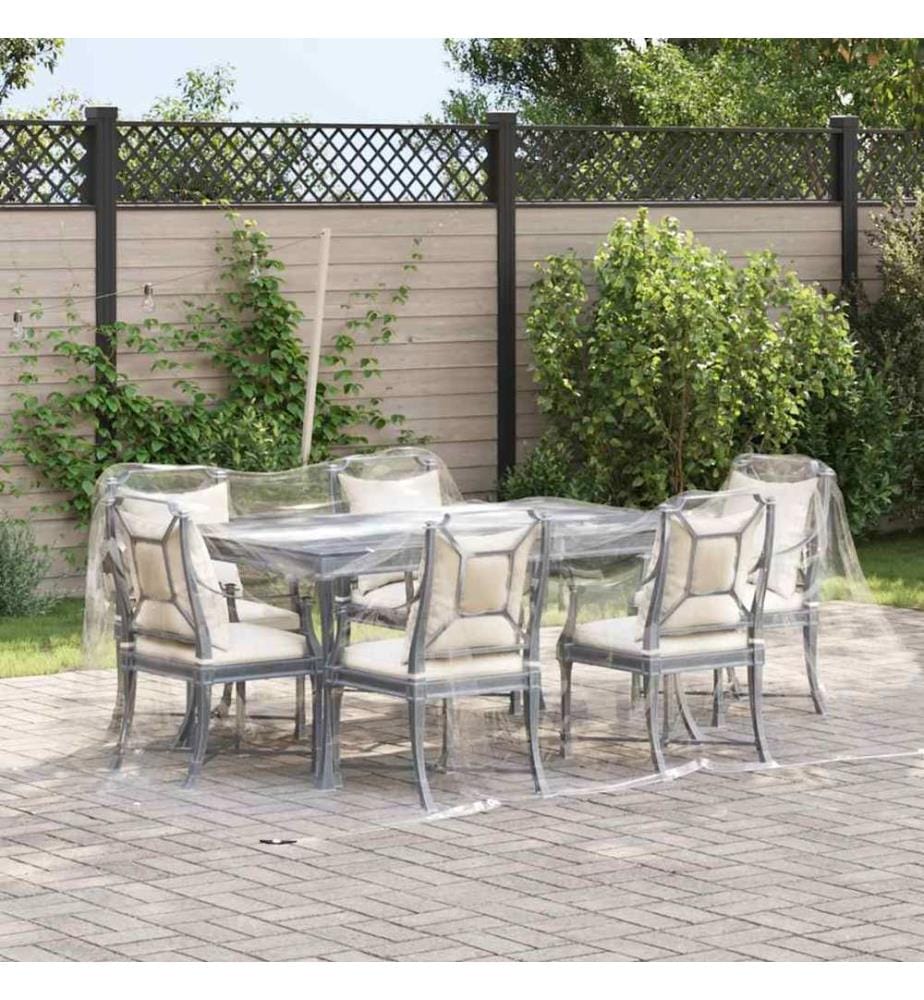 Bâche transparente avec oeillets 3x5 m PVC