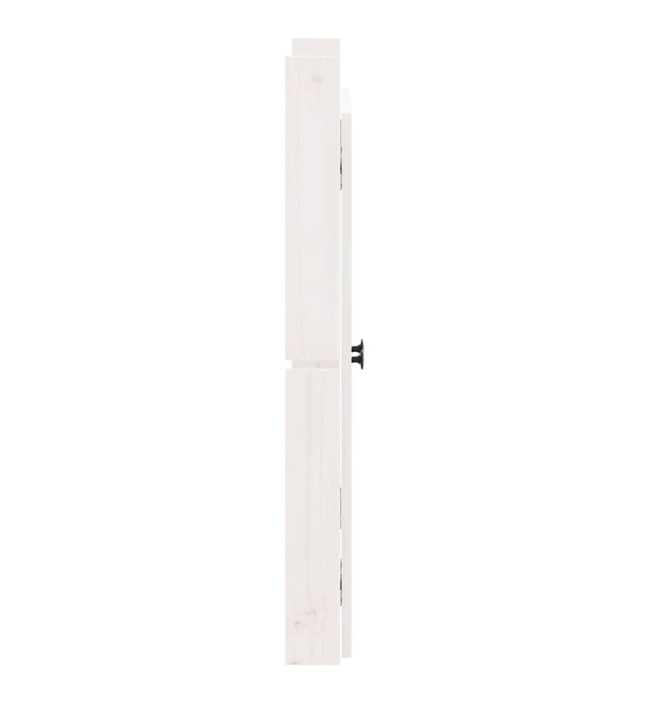 Türen für Outdoor-Küche 2 Stk. Weiss 50x9x82cm Massivholz Kiefer