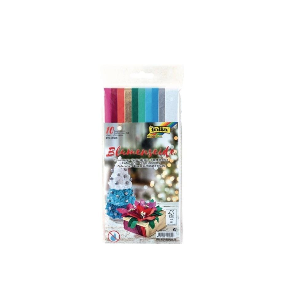 FOLIA - Papier de soie 50 x 70 cm Multicolore