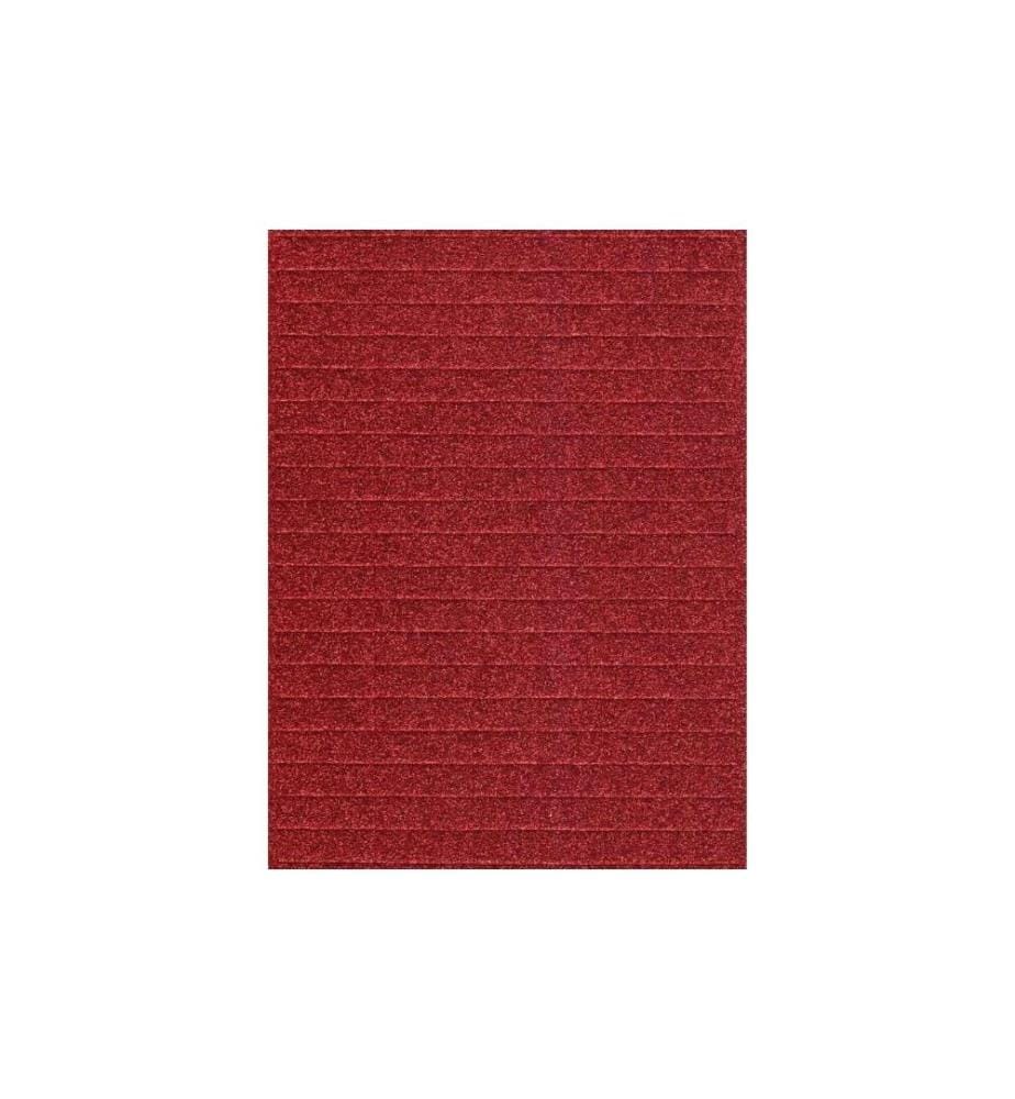 FOLIA - Moosgummi-Set Mosaik  Glitter selbstklebend, 6 Stück