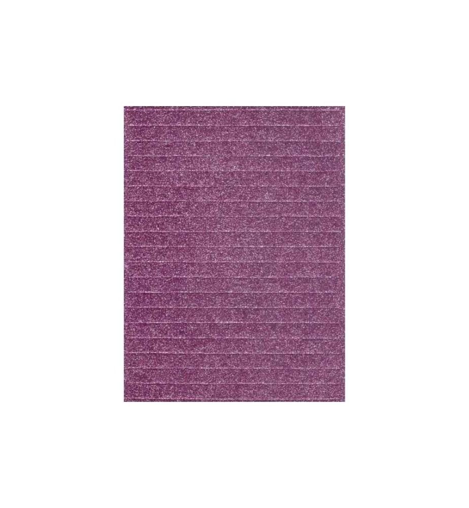 FOLIA - Moosgummi-Set Mosaik  Glitter selbstklebend, 6 Stück