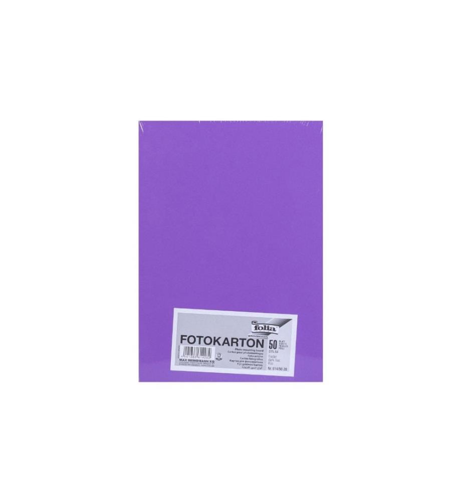 FOLIA - Fotokarton A4, 300 g/m², 50 Blatt, Flieder