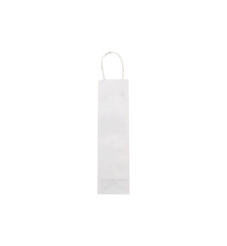 FOLIA - Flaschentasche  Weiss 6 Stück, Weiss