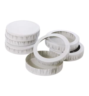 FOLIA - Laternen-Bastelset 11 cm, 10 Paar, Weiss