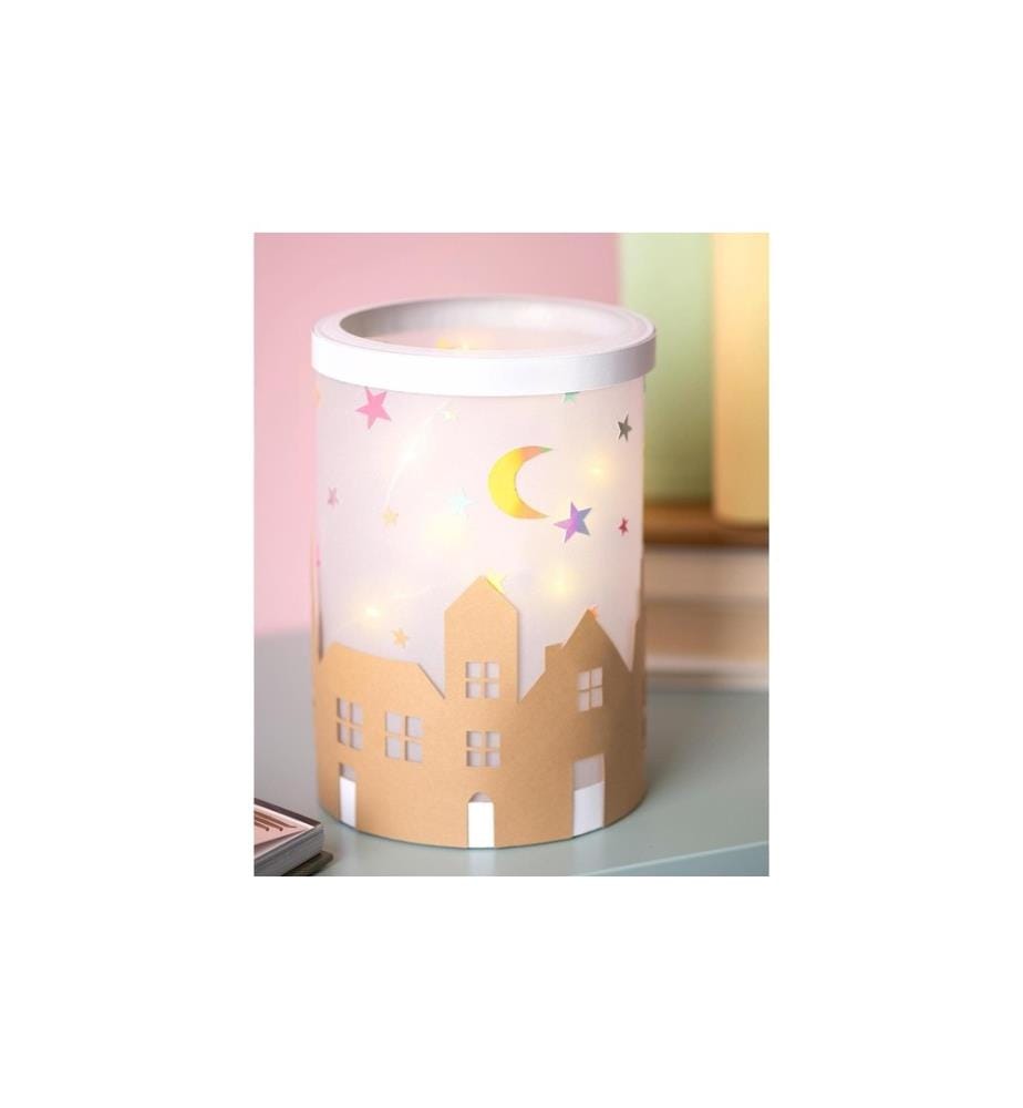 FOLIA - Laternen-Bastelset 11 cm, 10 Paar, Weiss