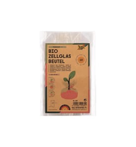 FOLIA - Klarsichttüte Bio mit Boden 95 x 160 mm, 10 Stück