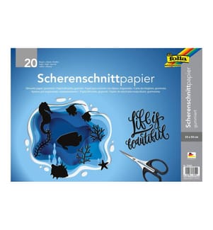 FOLIA - Papier-Set 35 x 50 cm, Schwarz