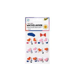 FOLIA - Yeux vacillants  Hearts, Ø 20 mm, 12 pièces