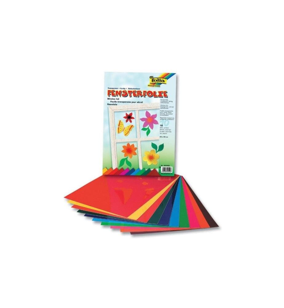 FOLIA - Folie Fenster, farbig, selbsthaftend
