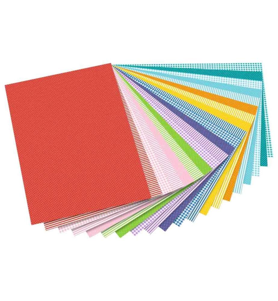 FOLIA - Motivblock Basics Intensiv Farbig Motiv/Türkis/Neutral/Pink