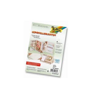 FOLIA - Leporello-Karten 300g/m2 Perlweiss