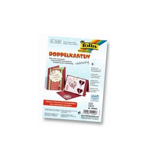 FOLIA - Blankokarte 220 g/m² rechteckig Bordeaux