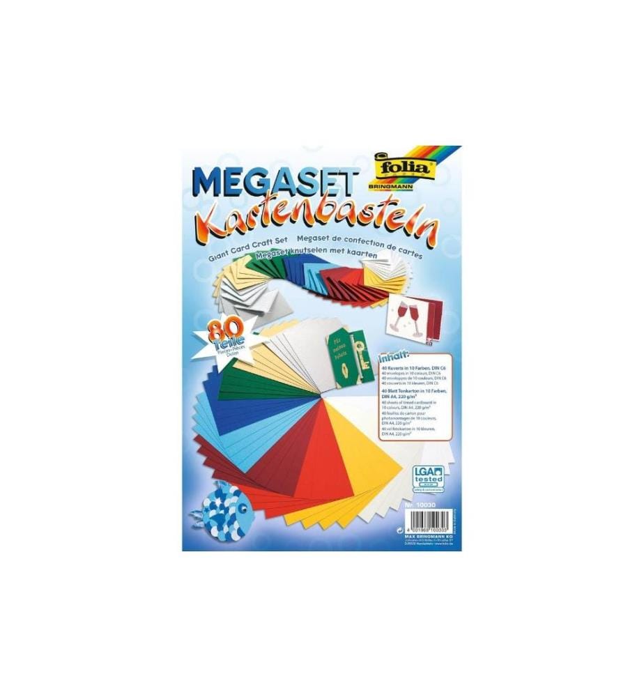 FOLIA - Blankokarte Megaset Kartenbasteln