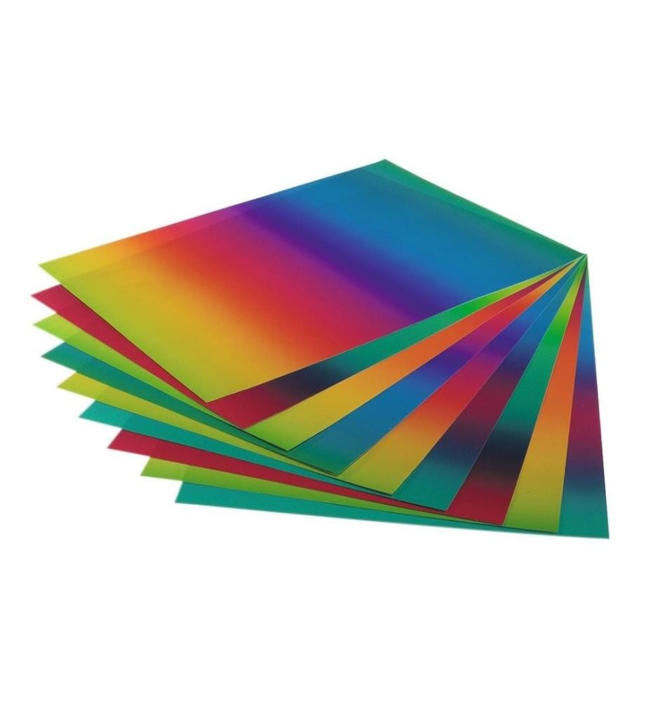 FOLIA - Transparentpapier Regenbogen Mehrfarbig