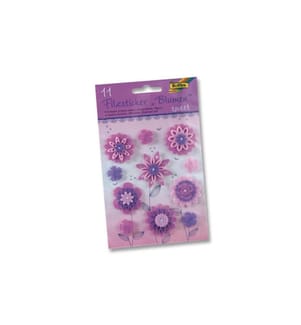 FOLIA - Motivsticker Blumen Sweet Rosa/Violett  11 Stück