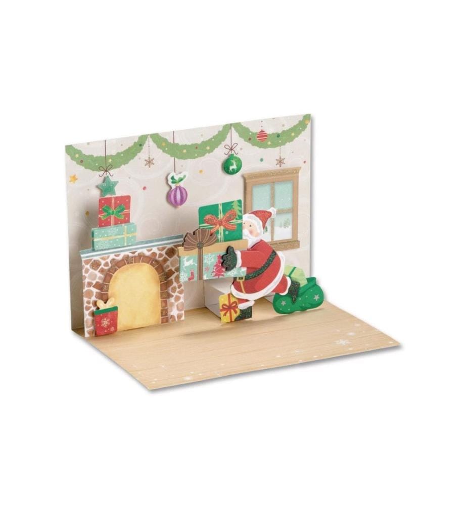 FOLIA - Weihnachtskarte 3D-Set 2 Stück