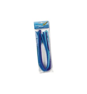 FOLIA - Chenilledraht 8 mm, Ton in Ton Mix Blau, 10 Stück