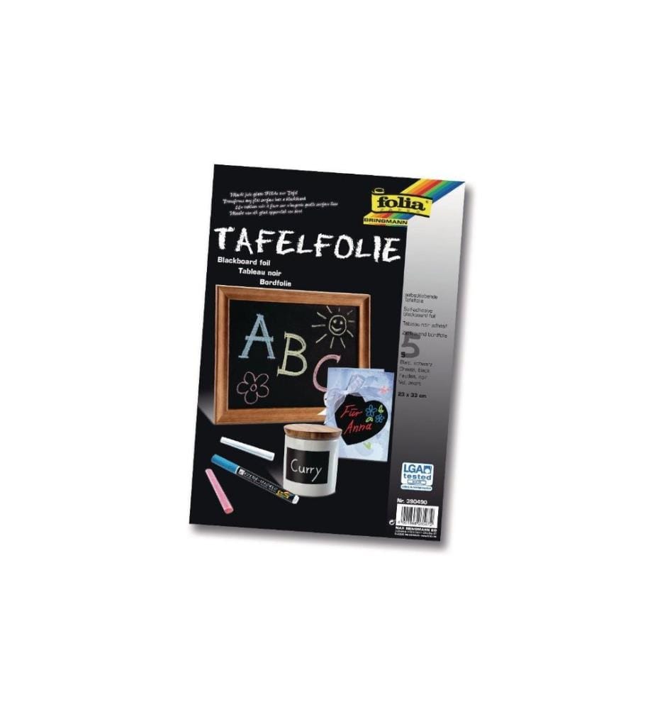 FOLIA - Film ardoise 5 x 23 x 33 cm inscriptible, auto-adhésif