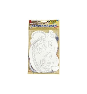 FOLIA - Bastelset Kindermaske Abenteuer, 6 Stück