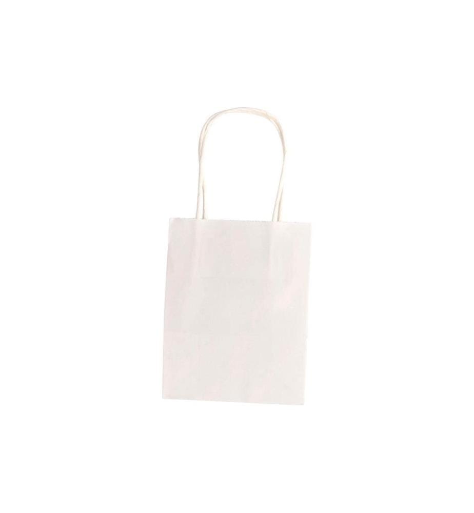 Folia Sacs en papier S Papier kraft blanc, 20 feuilles