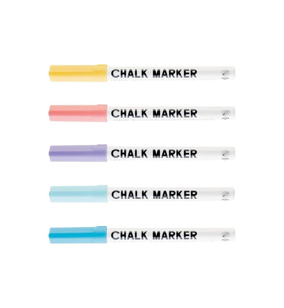 Folia Marqueur à craie pastel Lot de 5
