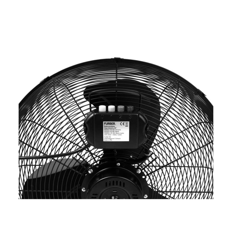 FURBER - Bodenventilator Vayu-Industry 20 Schwarz matt