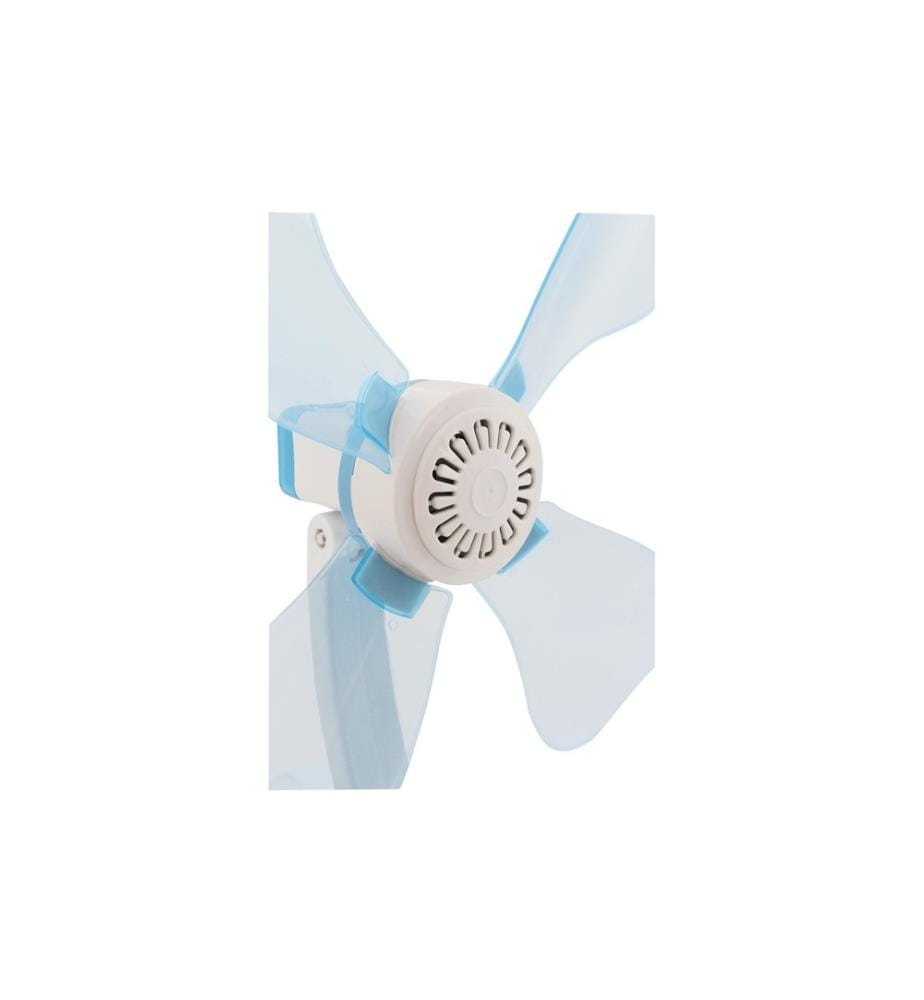 Eurotrail - Klammer-Ventilator 12 V Hellblau/Weiss