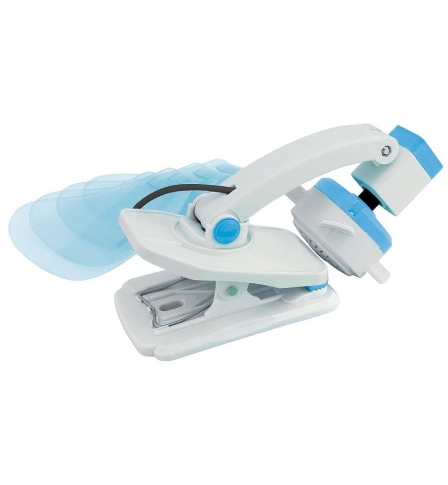 Eurotrail - Klammer-Ventilator 12 V Hellblau/Weiss