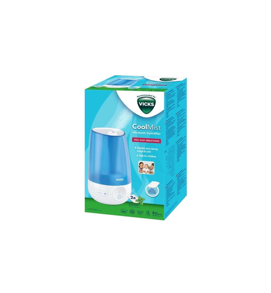 Vicks - Mini Kaltluft Luftbefeuchter Ultraschall, VUL565E
