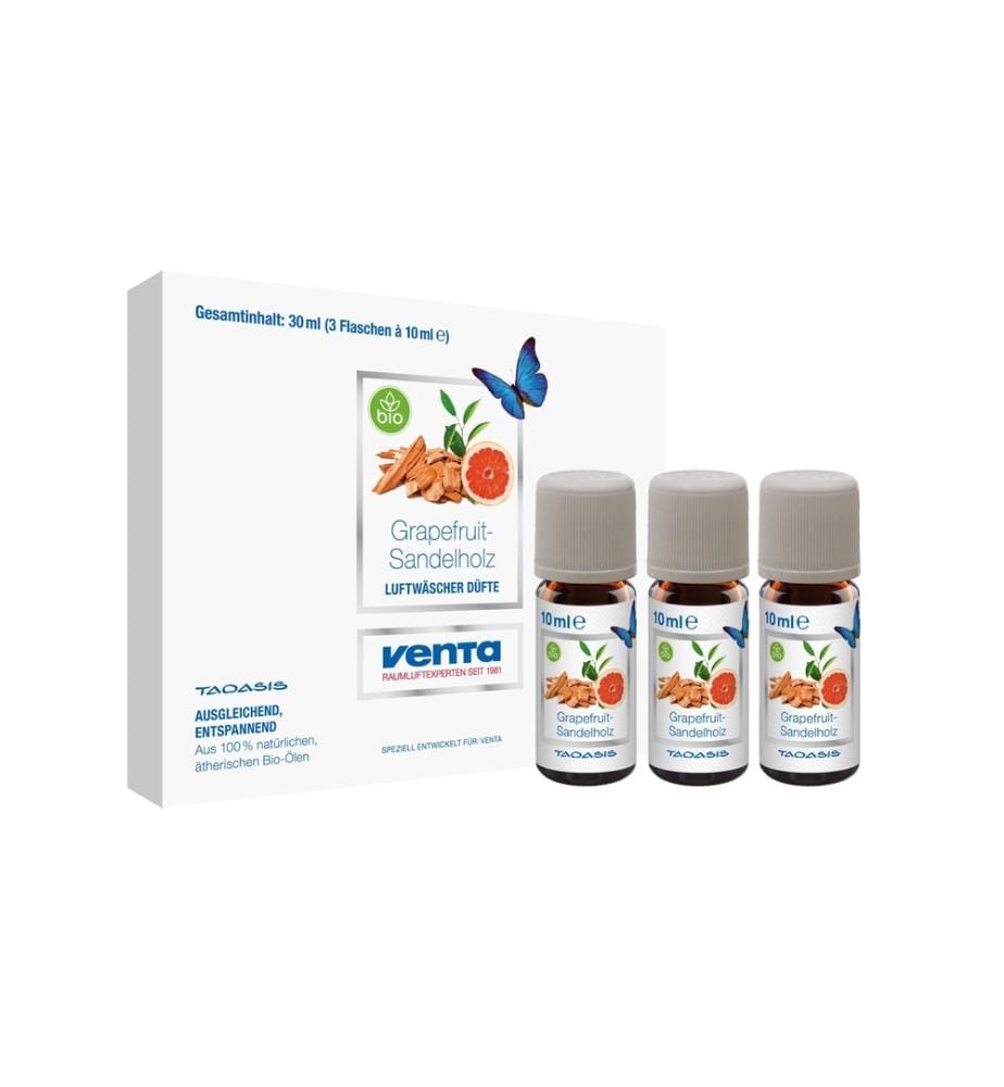 Venta Luftwäscher - Duftöl Grapefruit/Sandelholz, 3 x 10 ml