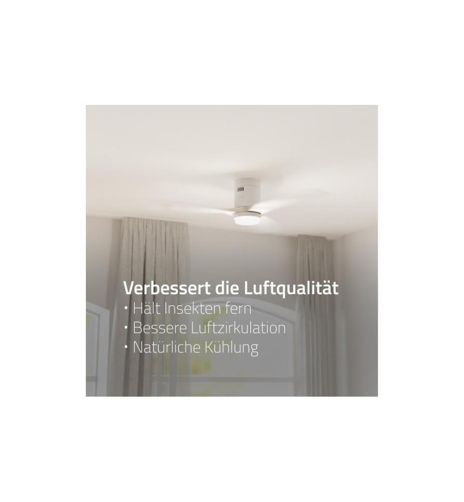 hombli - Deckenventilator 1320 mm, Weiss