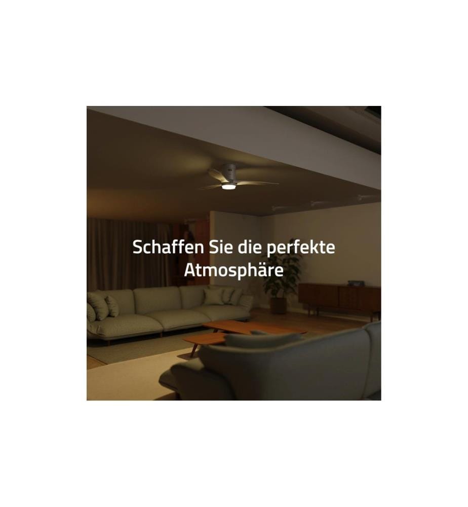 hombli - Deckenventilator 1320 mm, Weiss