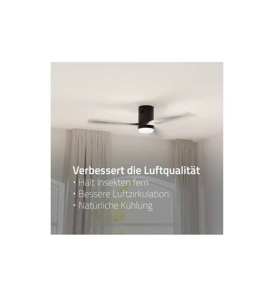 hombli - Deckenventilator 1320 mm, Schwarz