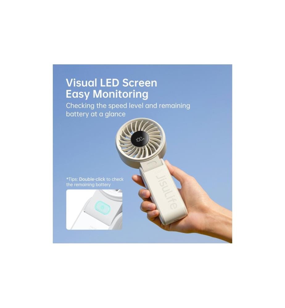 Jisulife - Handventilator Fan 7 Grau
