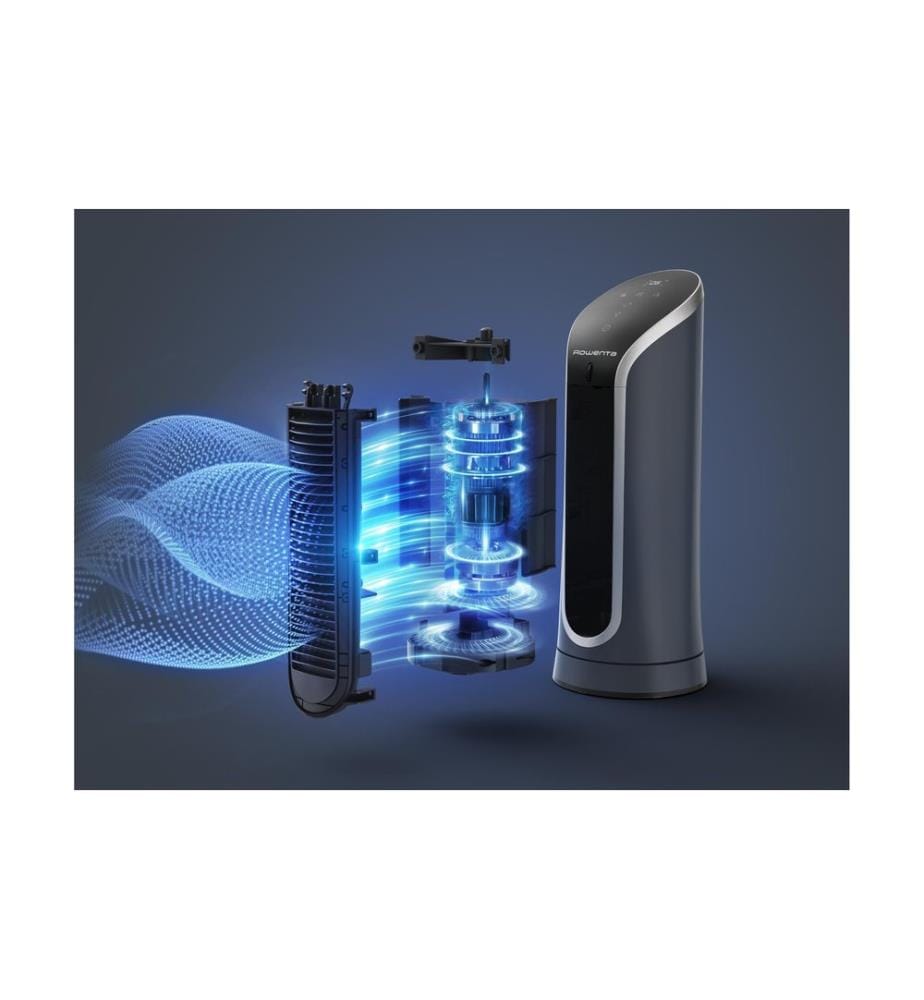 ROWENTA - Ventilateur de table Eole Compact Noir/Blanc