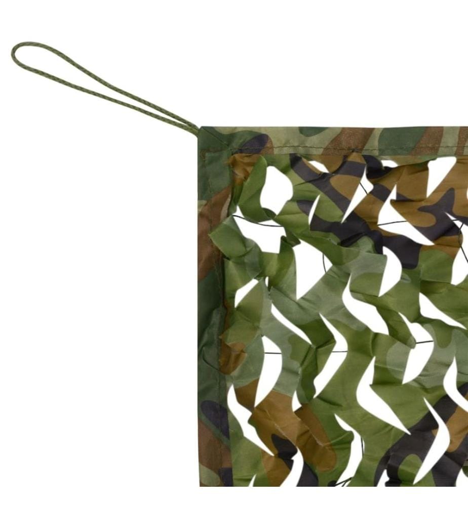 Filet de camouflage avec sac de rangement 5x6 m Vert