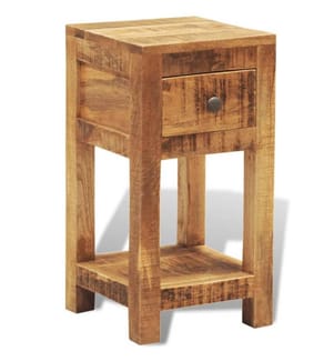 Nachttisch mit 1 Schublade Mango Massivholz