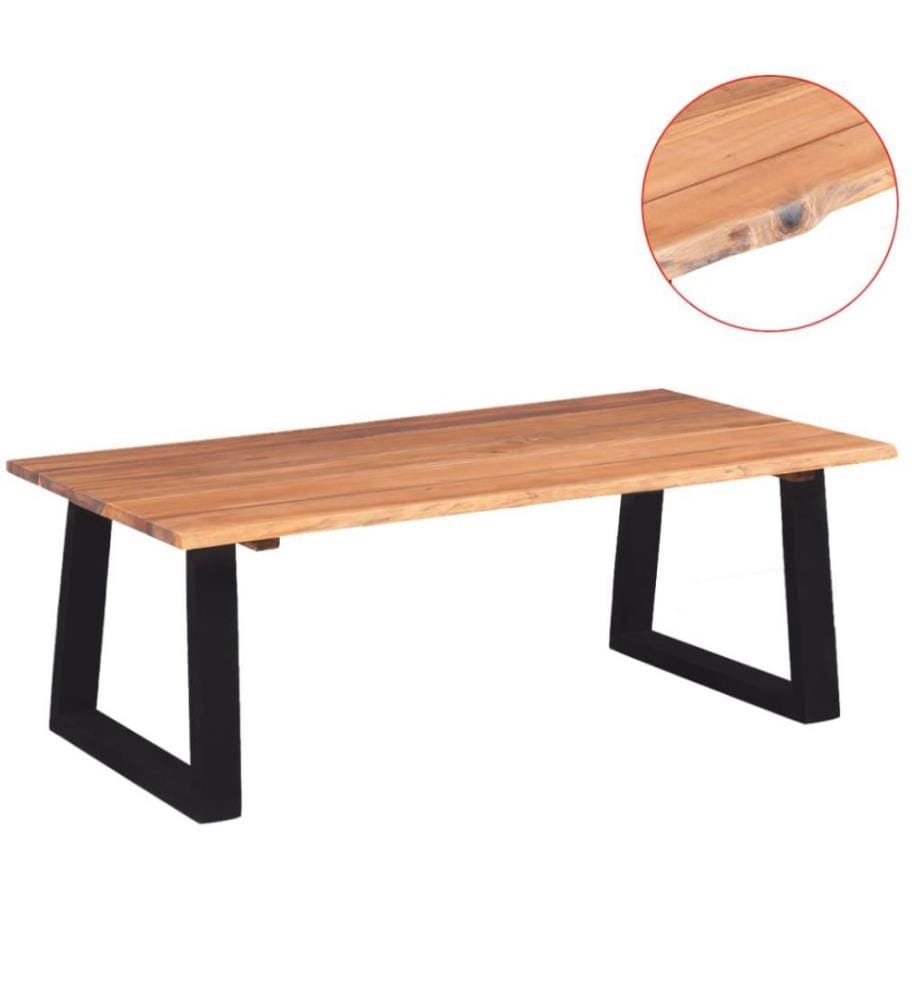 Couchtisch Akazienholz Massiv 110 x 60 x 40 cm
