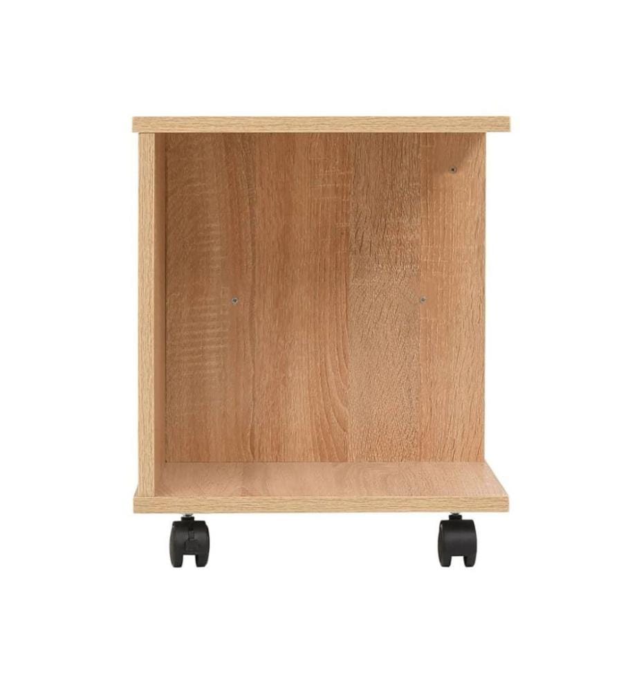 Beistelltisch mit Rollen 50×35×42 cm Eichenbraun