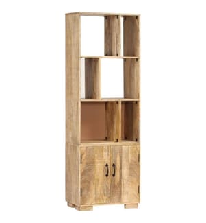 Bücherregal 60 x 35 x 180 cm Massivholz Mango