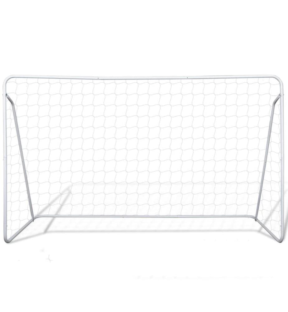 Fussball-Tornetze 2 Stück 240 x 90 x 150 cm Stahl