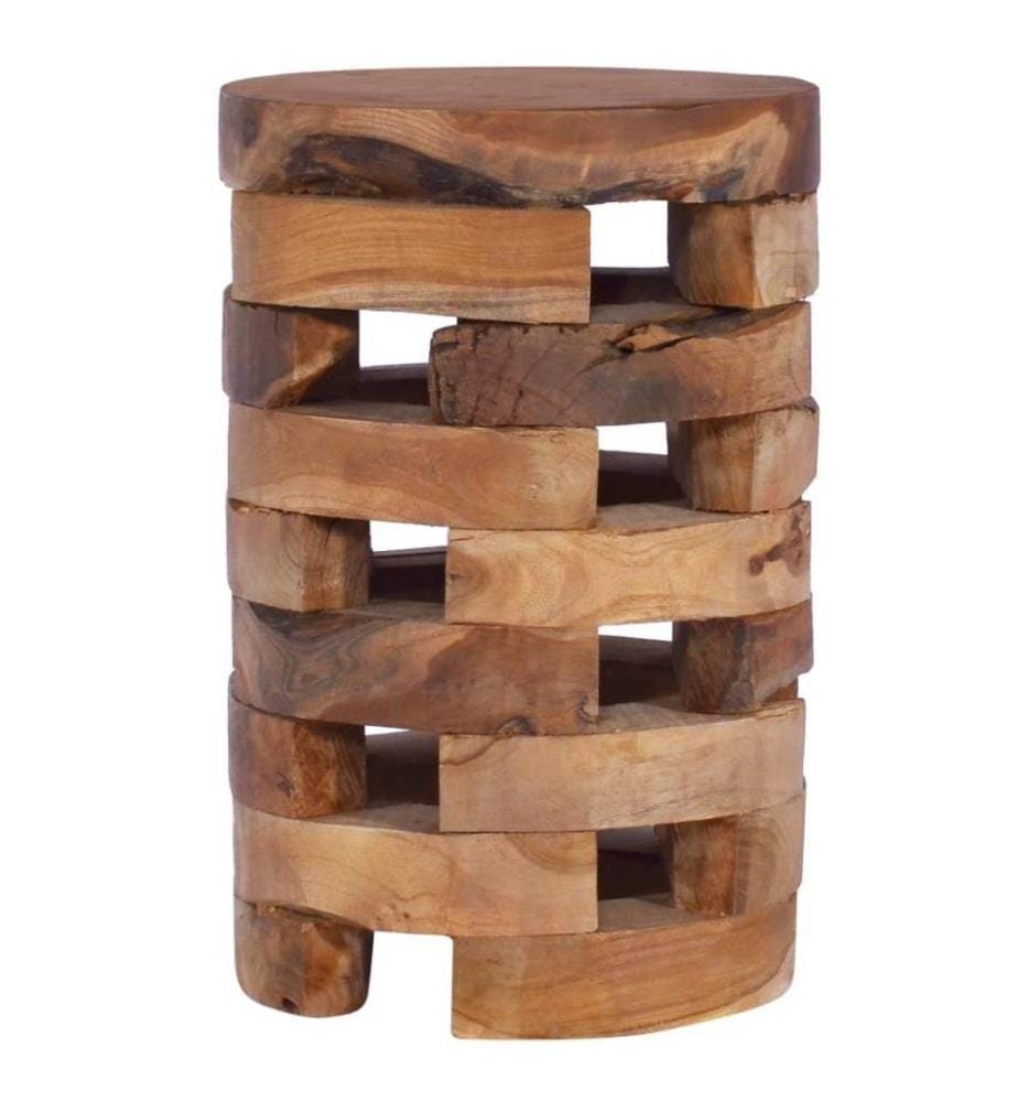 Nachttisch 30x30x45 cm Massivholz Teak