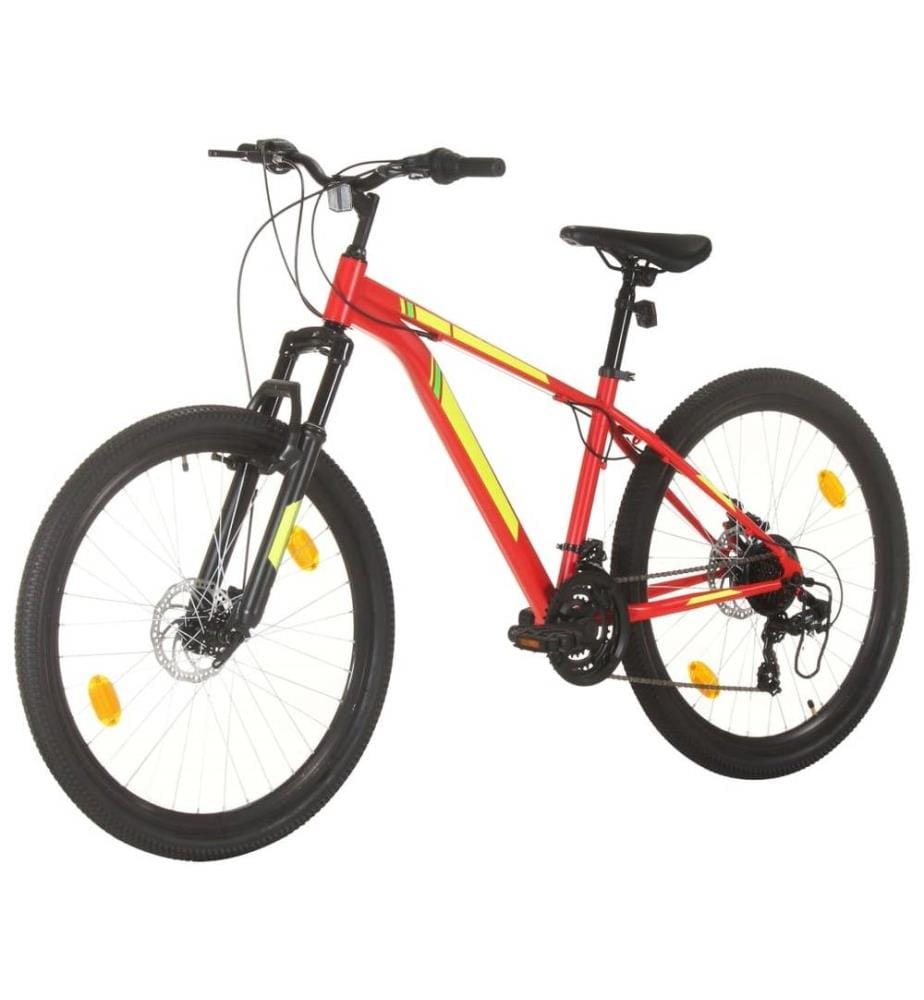 Mountainbike 21 Gang 27,5 Zoll Rad 38 cm Rot