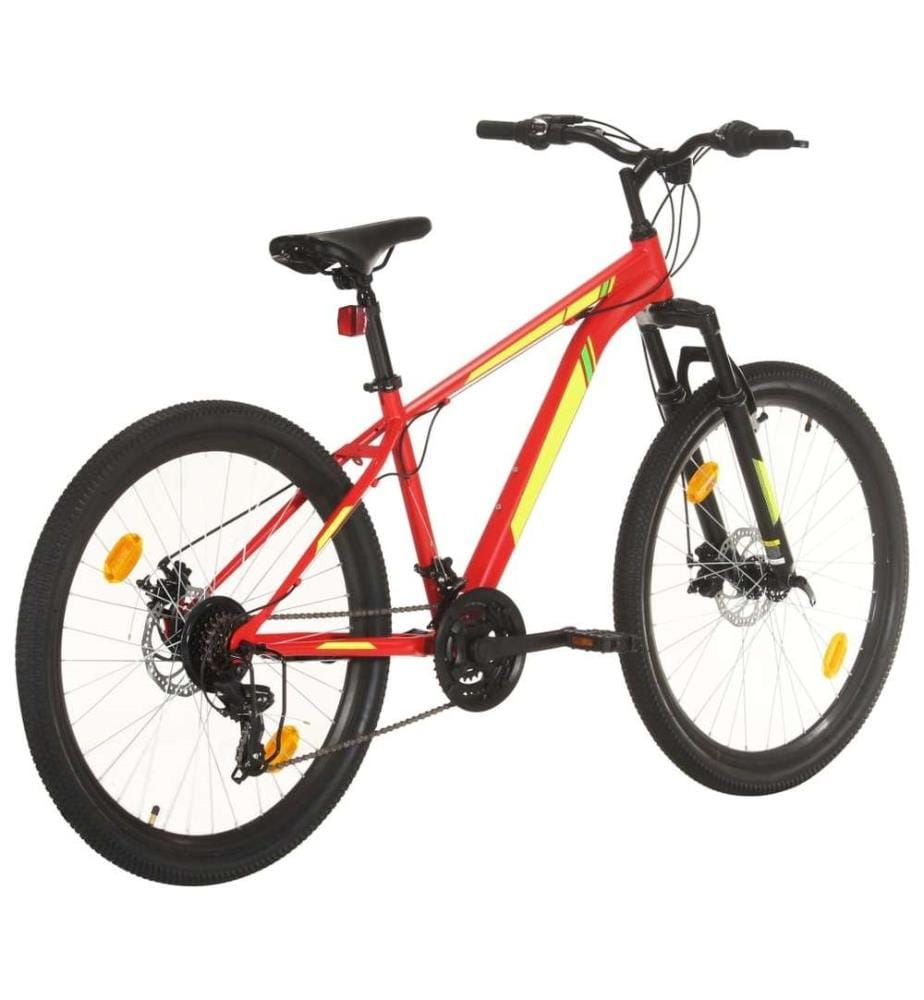 Mountainbike 21 Gang 27,5 Zoll Rad 38 cm Rot