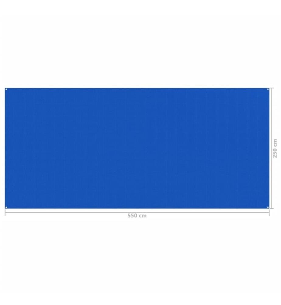Tapis de tente 250x550 cm Bleu